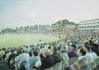 A panoramic view of the Old Trafford, National League Division One, 2000, Lancashire v Yorkshire, Old Trafford, Manchester, 27 June 2000.