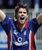 James Anderson appeals for leg-before against Imran Nazir during the second NatWest Challenge match at the AMP Oval
