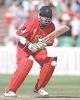 Sourav Ganguly nudges the ball to midwicket, National League Division One, 2000, Somerset v Lancashire, County Ground, Taunton, 16 July 2000.