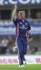 Hoggards dellight as he gets Tendulkar out, England v India, NatWest Series, The Oval, Tue 9 Jul 2002