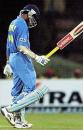 Saurav Ganguly trudges off after playing on to his stumps, Pakistan v India, Asia Cup, 10th match, Colombo, 25 July, 2004