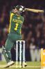 16 Aug 2000: Gary Kirsten of South Africa in action on his way to 43, in the match between Australia and South Africa, in game one of the Super Challenge 2000, played at Colonial Stadium in Melbourne, Australia. This is the first game of cricket to be played indoors.