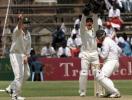 Mark Boucher and Lance Klusener appealing for Heath Streak's lbw, Ist Test South Africa v Zimbabwe, 7-11 September 2001, at Harare.