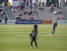Debutant Ian Brunschweiller and skipper Will Kendall fielding at The Rose Bowl