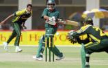 Tushar Imran turns Shabbir Ahmed as Kamran Akmal dives, Pakistan v Bangladesh, 1st ODI, Multan, September 9, 2003.