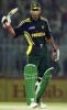 Yousuf Youhana acknowledges his half century, Pakistan v Bangladesh, 4th ODI, Rawalpindi, September 18, 2003.