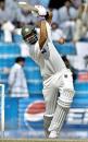 Shoaib Malik drives on the way to his half-century, Pakistan v Sri Lanka, 1st Test, 5th day, October 24, 2004