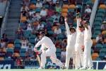 Shane Warne catches Geoff Allott in front LBW to win the Australia v New Zealand Test at the Gabba in Brisbane, 7 - 11 Nov 1997