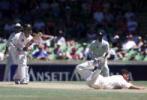 Gough drops Langer The Ashes, 1998/99, 2nd Test  Australia v England WACA Ground, Perth 28,29,30 November 1998