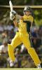 Adam Gilchrist unleashes a fierce cut, Australia v Bangladesh, 3rd ODI, Darwin, August 6, 2003
