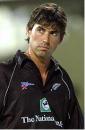 Stephen Fleming looks on as rain washes out play, India v New Zealand, 1st ODI, TVS Cup, Chennai, 23rd October, 2003