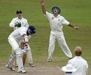 Graham Thorpe at slip appeals for the end of Michael Vandort