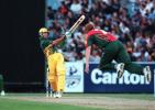Ricky Ponting hooks. Carlton & United One-Day Series, South Africa v Australia, Melbourne Cricket Ground December 9th 1997.