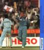 Champion's Trophy, December 1997. England v India, 11 Dec 1997: Stewart celebrates his century