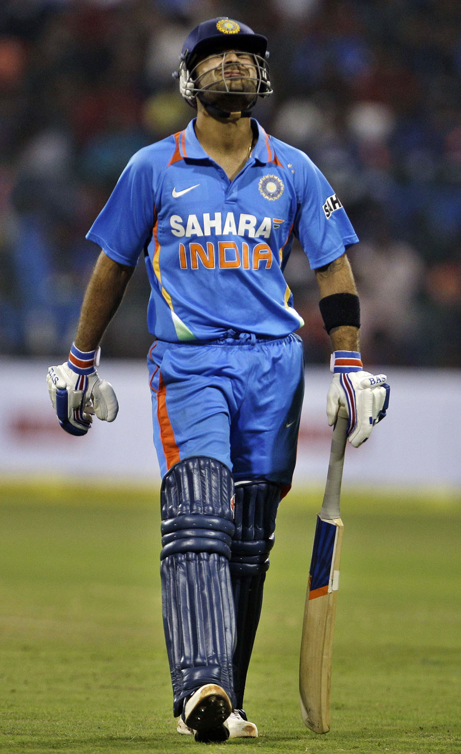 Virat Kohli trudges off after getting out for a duck | Photo ...