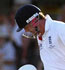 Paul Collingwood boots the turf after falling to Ryan Harris off the last ball of the day