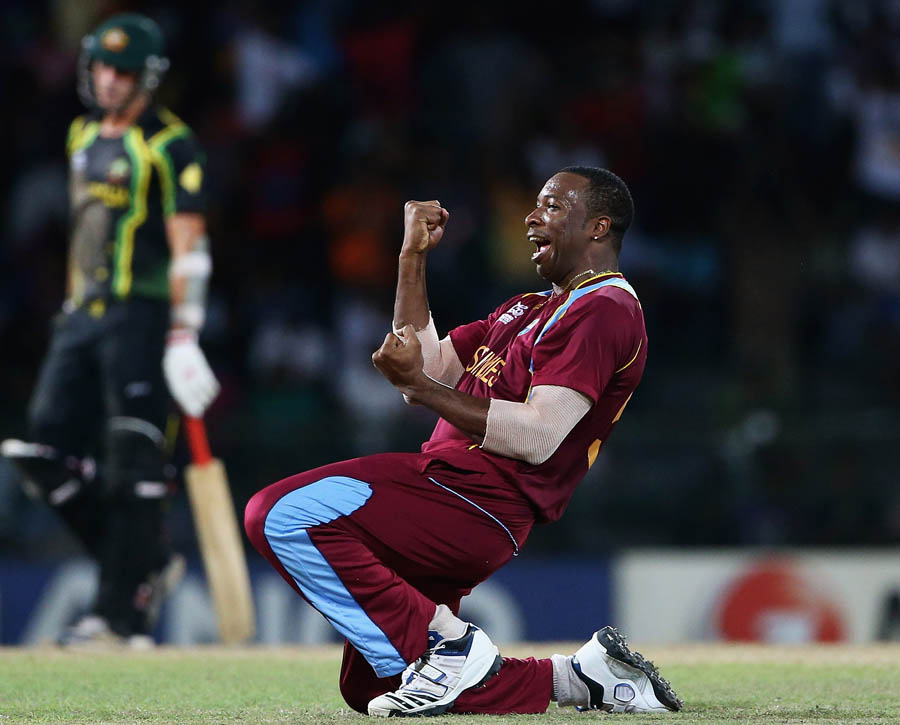 Kieron Pollard celebrates a wicket | Photo | ICC World Twenty20 2012 | ESPNcricinfo.com
