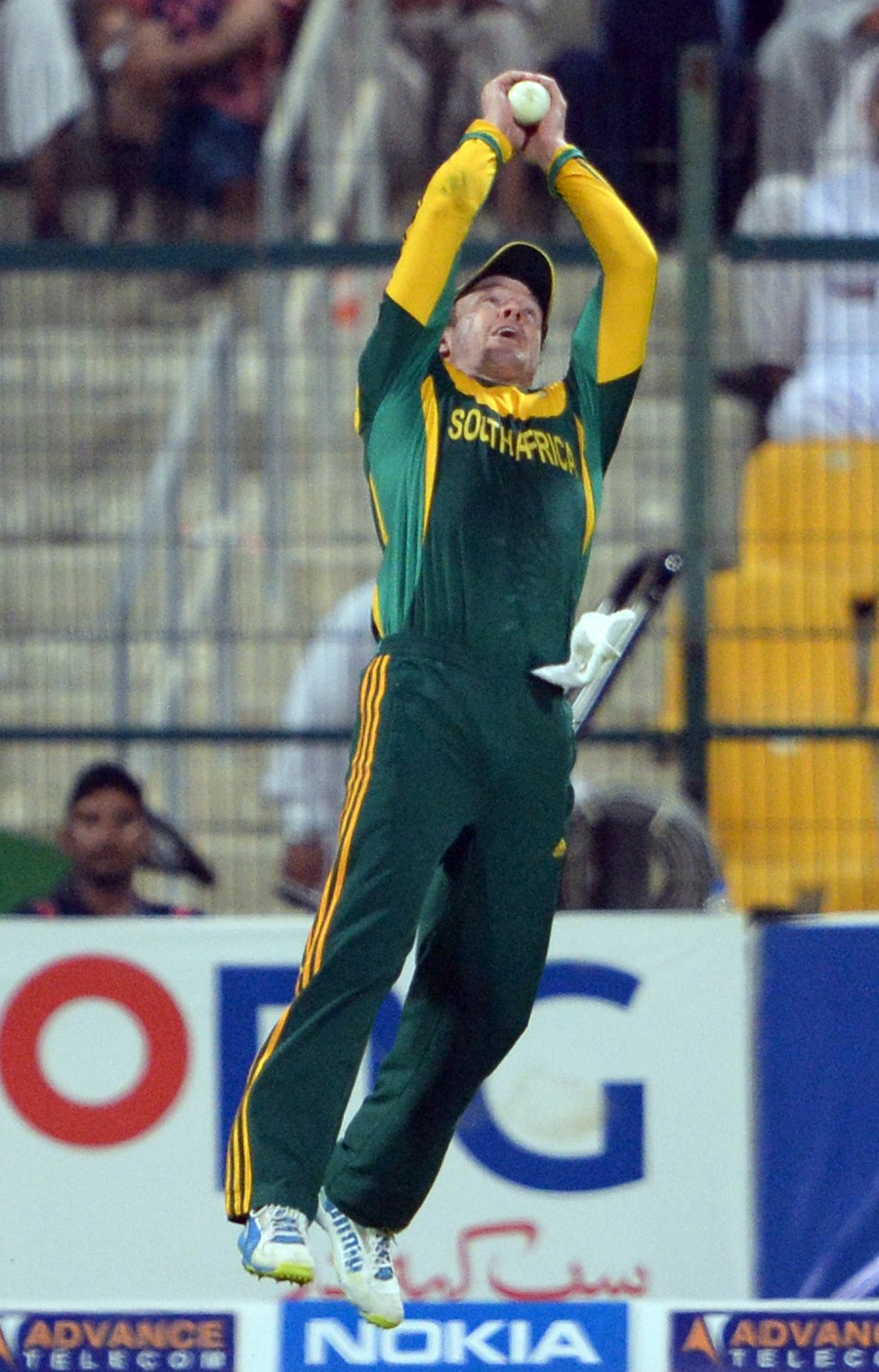 Ab De Villiers Jumps To Successfully Catch The Ball Photo Pakistan V South Africa Espncricinfo Com