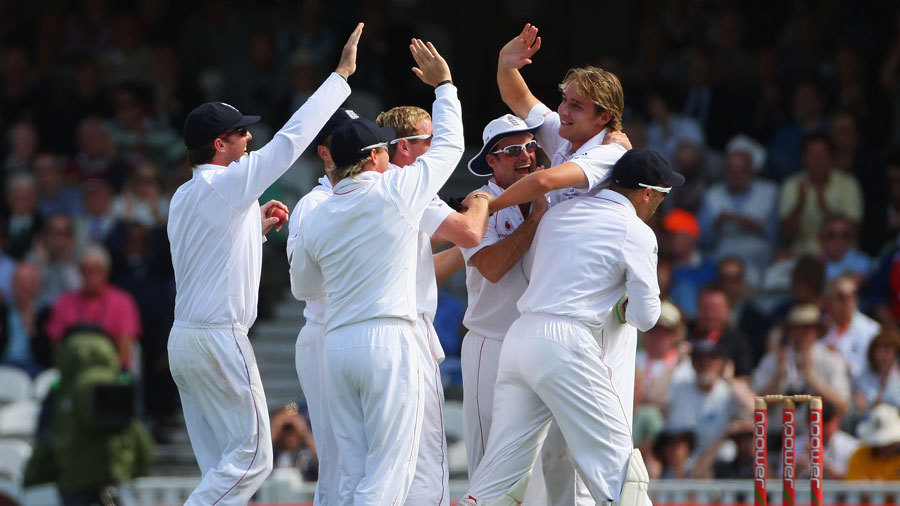 Stuart Broad during his Ashes-winning spell at The Oval in 2009 Stuart Broad during his Ashes-winning spell at The Oval in 2009