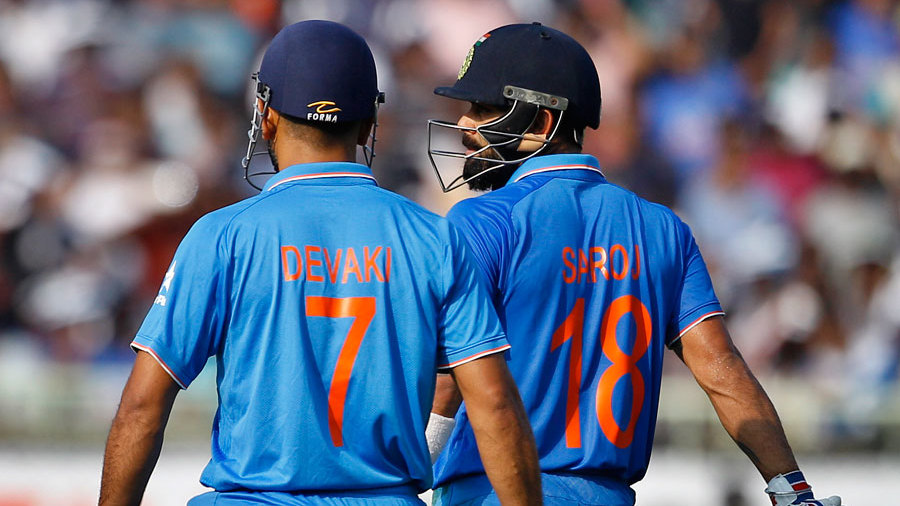 MS Dhoni and Virat Kohli added 71 in partnership MS Dhoni and Virat Kohli added 71 in partnership