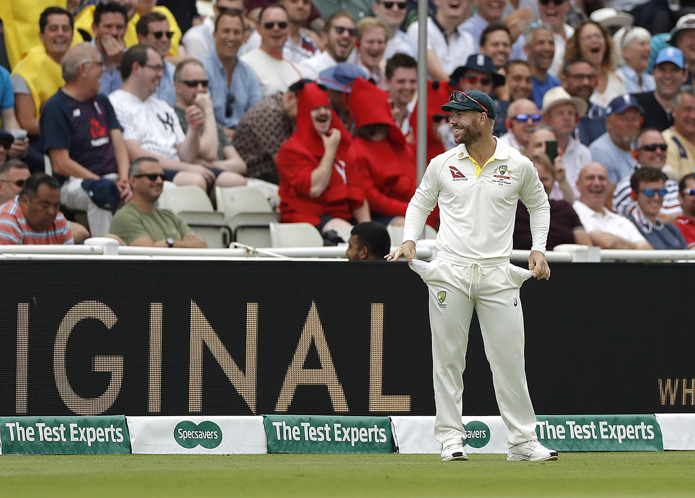 Crowd work: Warner's got plenty of jokes in his pocket
