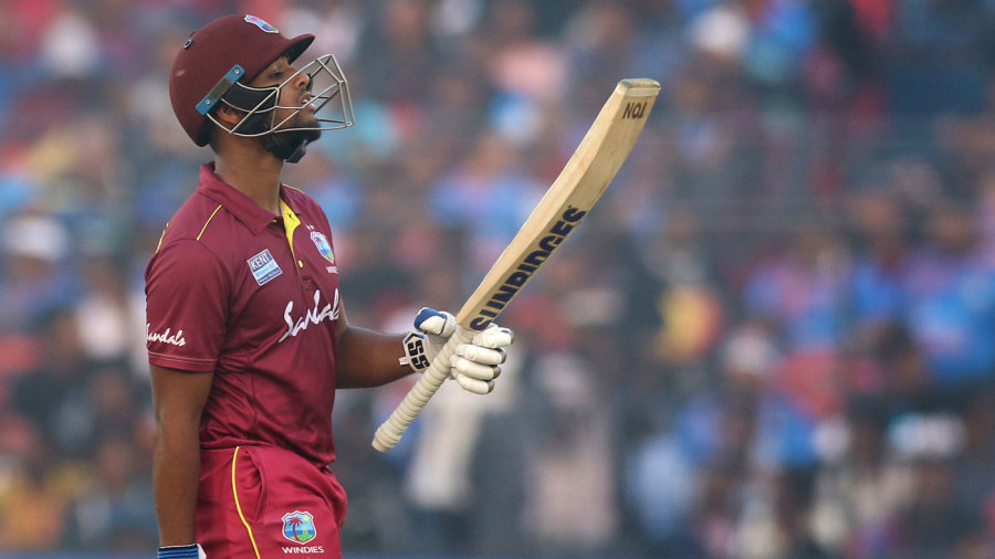 Nicholas Pooran celebrates his fifty Nicholas Pooran celebrates his fifty