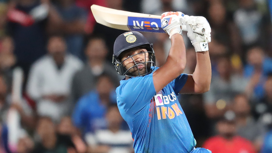Rohit Sharma struck the winning six on the last ball Rohit Sharma struck the winning six on the last ball