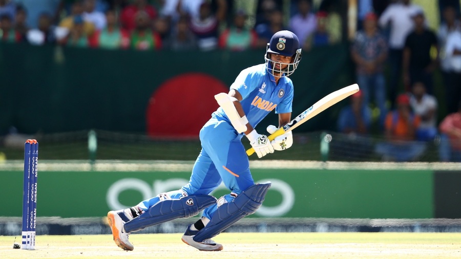 Yashasvi Jaiswal works one towards fine leg Yashasvi Jaiswal works one towards fine leg
