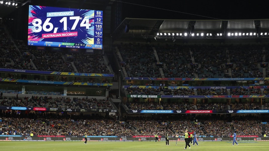 A record number of people attended the Australia v India final at the MCG A record number of people attended the Australia v India final at the MCG