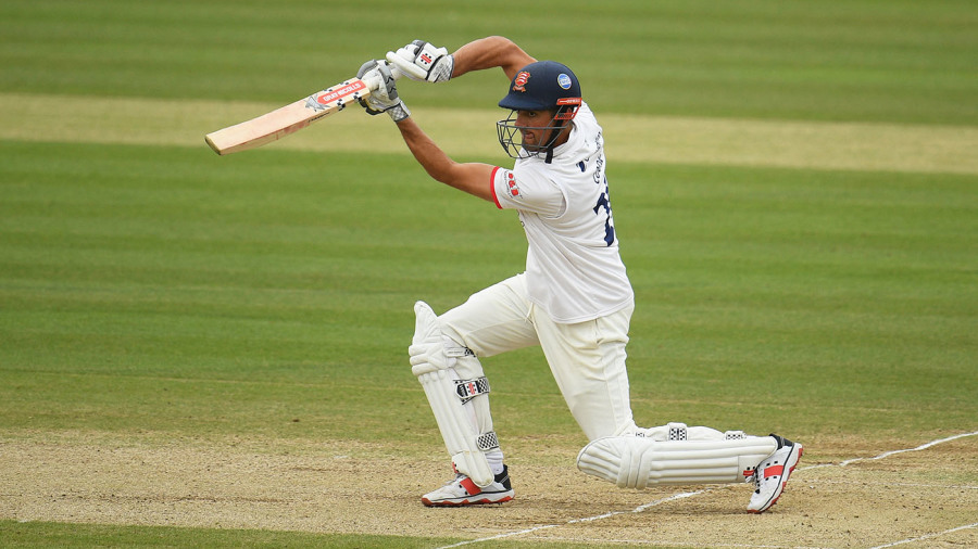 Alastair Cook unfurls his lesser-spotted cover drive Alastair Cook unfurls his lesser-spotted cover drive