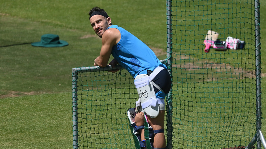 Faf du Plessis takes a moment Faf du Plessis takes a moment