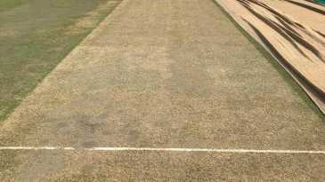 The pitch for the second India vs England Test in Chennai