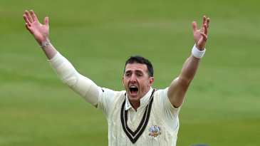 Lawrence, Patel, Worrall give Surrey the edge on 15-wicket day