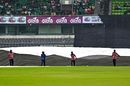 Covers came on just as play was about to begin, Bangladesh vs New Zealand, 3rd ODI, Dhaka, September 26, 2023