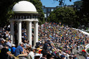 The grass banks were packed again on the second day, New Zealand vs Australia, 1st Test, 2nd day, Wellington, March 1, 2024