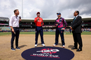 Jos Buttler and Richie Berrington at the toss, England vs Scotland, T20 World Cup, Barbados, June 4, 2024