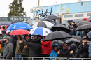 The umbrellas were up on the last day of England's international-cricketing summer, England vs Australia, 5th ODI, Bristol, September 29, 2024