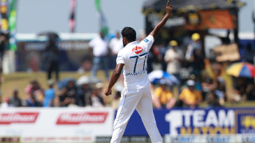 Jayasuriya takes five as Australia lose 7 for 64 but lead still healthy