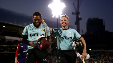 Jordan stars as Surrey win last-ball thriller against Kent