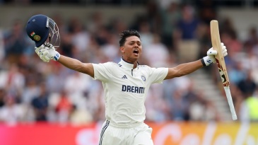 Jaiswal hundred, Gill fifty help India stamp authority