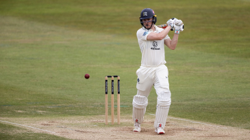 Ben Geddes hundred, Naavya Sharma burst plunge Leicestershire into trouble