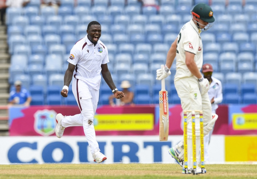 In Grenada earlier this year, Seales tempted Cameron Green into driving a length delivery that shaped away and took his outside edge to gully