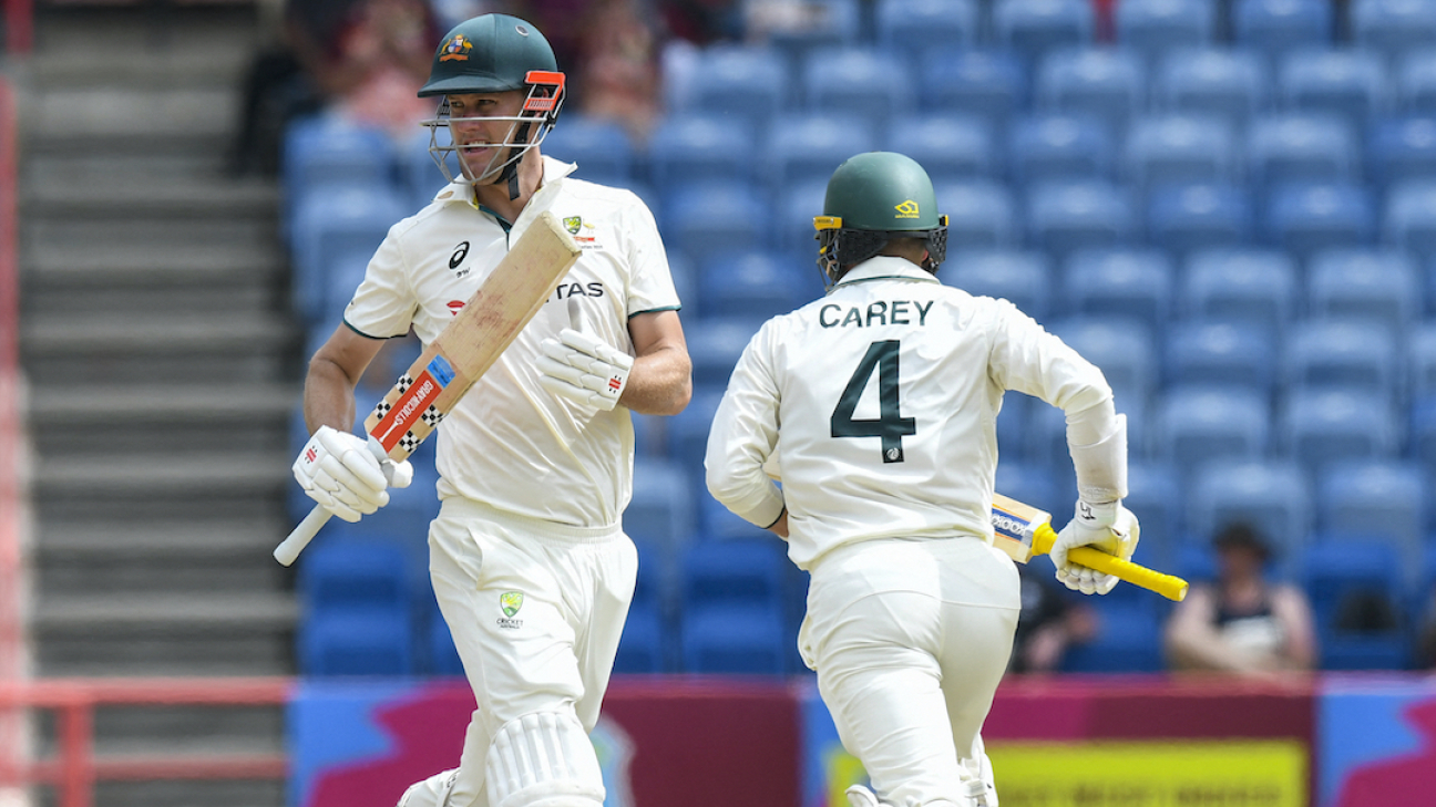 Webster and Carey rescue Australia after another top-order slump