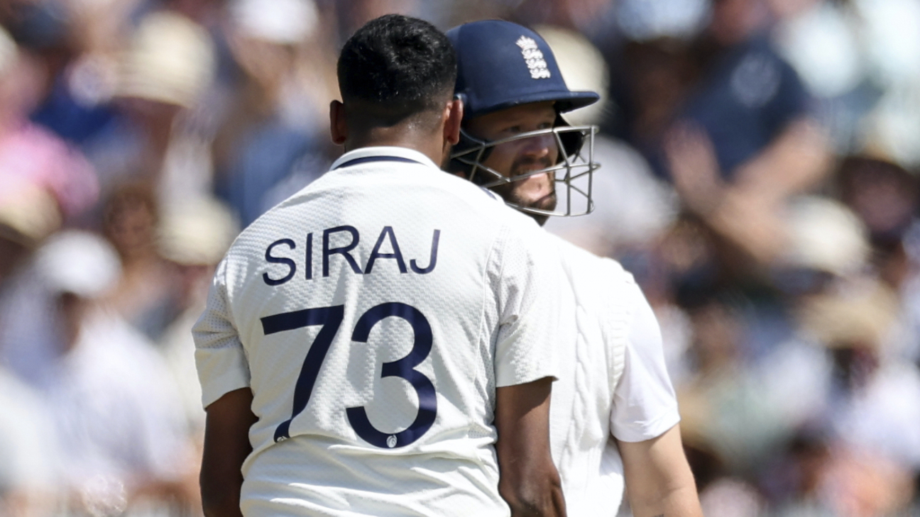 Siraj fined and handed demerit point for Duckett wicket celebration