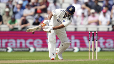 Pant bats with fractured foot to add crucial runs at Old Trafford