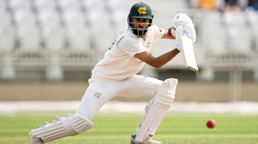 Haseeb double-century drives Nottinghamshire into slender lead