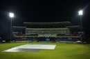 Rain delayed the start of the game after the toss, St Lucia Kings vs Antigua and Barbuda Falcons, CPL 2025, North Sound, August 17, 2025