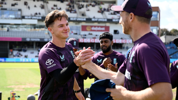 South Africa bowl, Sonny Baker makes England debut