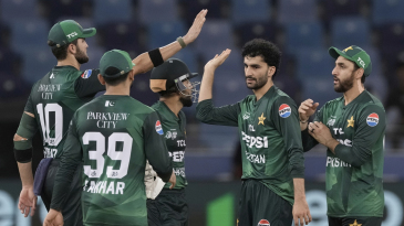 Pakistan spinners raze Oman after Haris’ fifty