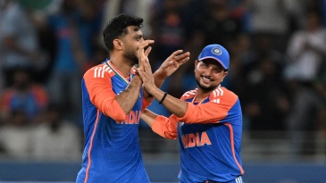 Kuldeep, Axar and Abhishek lead India to thumping win